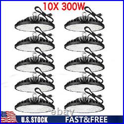 10 Pack 300W UFO Led High Bay Light Industrial Commercial Factory Warehouse Lamp
