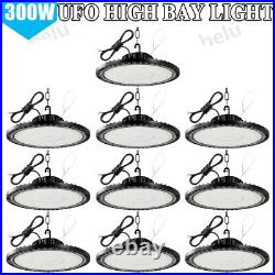10 Pack 300W UFO Led High Bay Light Led Shop Lights Factory Warehouse Commercial