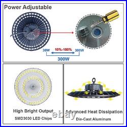 10 Pack 300W UFO Round Led Shop Lights Industrial Commercial High Bay Led Light