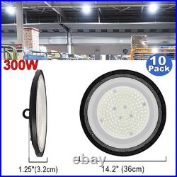 10 Pack 300 Watt UFO Led High Bay Light Industrial Workshop Commercial Warehouse