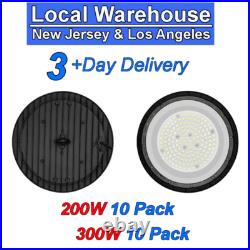 10 Pack 300 Watt UFO Led High Bay Light Industrial Workshop Commercial Warehouse