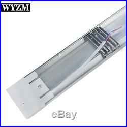 10 Pack 4FT 44W Linear LED Wraparound Light, Flushmount Shop Light for Garage