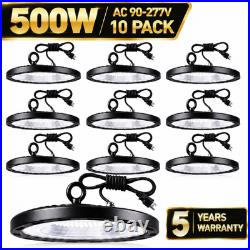 10 Pack 500W UFO LED High Bay Light Commercial Industrial Warehouse Factory Shop