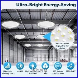 10 Pack 500W UFO LED High Bay Light Industrial Factory Warehouse Shop Commercial