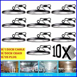 10 Pack 500W UFO LED High Bay Light Shop Industrial Commercial Factory Warehouse