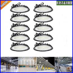 10 Pack 500W UFO Led High Bay Light Industrial Commercial Warehouse Garage Light
