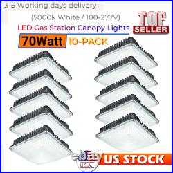 10 Pack 70W LED Canopy Light, Outdoor LED Parking Garage Lights, Low Bay Lighting