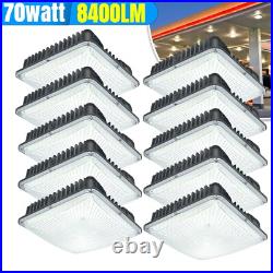 10 Pack 70W LED Canopy Light, Outdoor LED Parking Garage Lights, Low Bay Lighting