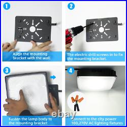 10 Pack 70W LED Canopy Light, Outdoor LED Parking Garage Lights, Low Bay Lighting