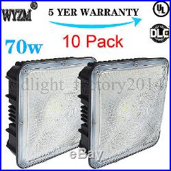 10 Pack 70-Watt UL-Listed & DLC-Qualified Slim LED Canopy Ceiling Light Fixture