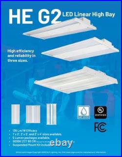 10 Pack 90W LED Linear High Bay Light 12400Lm 5000K Shop Warehouse 1x2 SLG Bulk