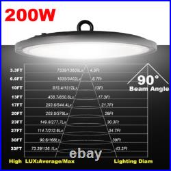 10 Pack Bright 200 Watt UFO Led Light for Commercial Factory Warehouse Shop GYM
