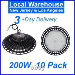 10 Pack High Quality Power Adjustable 200W UFO Light 20000Lm Bright for Garage