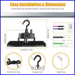 10 Pack UFO LED High Bay Light 200W Commercial Shop Lights for Warehouse Factory