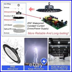 10 Pack UFO LED High Bay Light 300W 30000Lm AC85-277V Industrial Commercial Gym