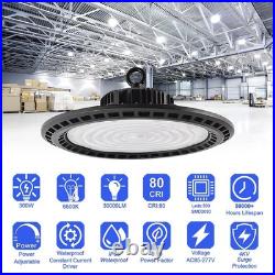 10 Pack UFO LED High Bay Light 300W 30000Lm AC85-277V Industrial Commercial Gym