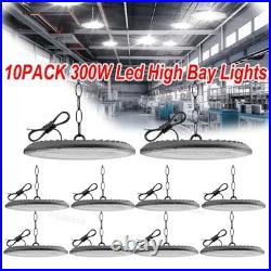 10 Pcs 300W UFO Led High Bay Light Commercial Industrial Warehouse Garage Light