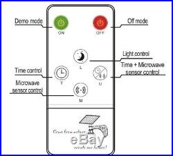 10-Solar Moon LED Security Yard Light 1200 Lms withRemote Controls & Motion Sensor