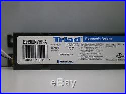 (10) Universal Triad B259IUNVHP-A Fluorescent Electronic Ballast (2) F96T8 Lamps
