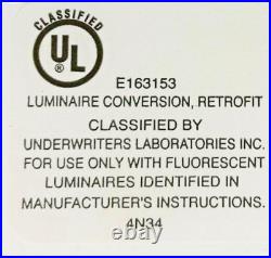 10 of Prewired Retrofit Kit changing 8' T12 or 8' T8 Light Strip to 4' LED Tube