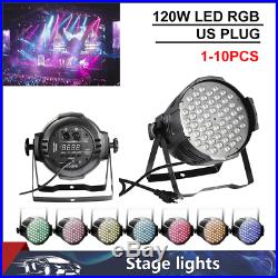 10pcs 120W RGB DMX512 LED Light PAR Sound Disco DJ Party Club Stage Light Show