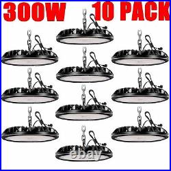 10pcs LED 300W UFO High Bay Lights Shop Lights GYM Factory Warehouse Industrial