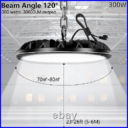 10pcs LED 300W UFO High Bay Lights Shop Lights GYM Factory Warehouse Industrial