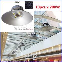 10pcs x 200W LED High Bay Warehouse Light Fixture Factory Industrial Commercial