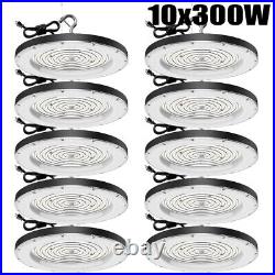 10x300W UFO LED High Bay Light Garage Warehouse Industrial Commercial Fixture US
