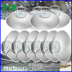 10x 100W LED High Bay Light Bright White Factory Warehouse Industry Lighting