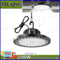 10x 100W Watt UFO Led High Bay Light Warehouse Workshop Wet Location Area Lamp