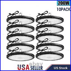 10x 200W UFO Led High Bay Light Commercial Industrial Warehouse Factory Light