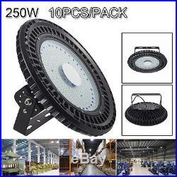 10x 250W LED UFO High Bay Light Gym Factory Warehouse Industrial Shed Lighting