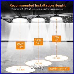 10x 300W UFO LED High Bay Light Shop Lights WithUS Plug Warehouse Commercial Lamp