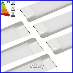 10x 65W 4FT 1200mm Slim LED Batten Tube Light Blade Linear Panel Downlight White