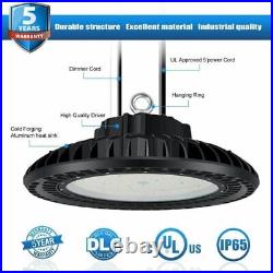 1200W MH/HPS Equiv. 300W 45000lm UFO LED Shop High Bay Barn GYM Lights Dimmable