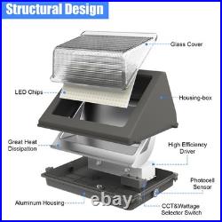 120W Adjustable 3000K 4000K 5000K Outdoor Wall Pack Lights Fixture Dusk to Dawn