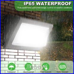 120W Adjustable 3000K 4000K 5000K Outdoor Wall Pack Lights Fixture Dusk to Dawn