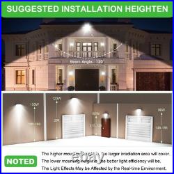 120W Adjustable 3000K 4000K 5000K Outdoor Wall Pack Lights Fixture Dusk to Dawn