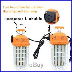 120W LED Temporary Work Light Portable Hanging Fixture Outdoor Construction Lamp
