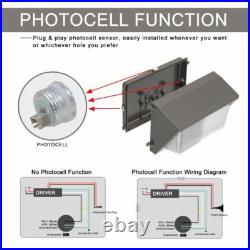 120W LED Wall Pack Lamp 5000K Dust to Dawn Commercial Outdoor Security Lighting