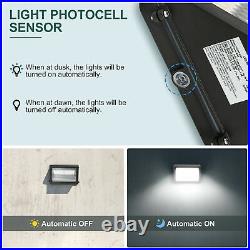 120W LED Wall Pack Light Dusk to Dawn Photocell Outdoor Wallpack Lights / 2-Pcs
