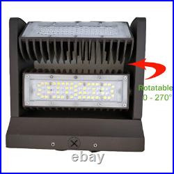 120W Rotatable LED Wall Pack Light, Adjustable Head Replaces 450W MH Fixtures