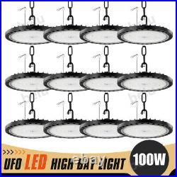 12PCS 100W UFO LED High Bay Light Warehouse Shop Light Commercial Lighting Lamp