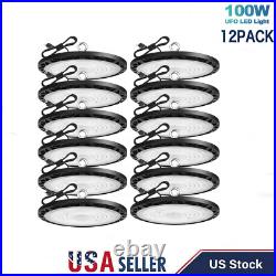 12Pack 100W UFO Led High Bay Light Commercial Industrial Warehouse Shop Light