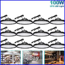 12Pack 100W UFO Led High Bay Light Gym Factory Industrial Warehouse Garage Light