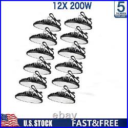 12Pack 200W UFO Led High Bay Light Commercial Industrial Warehouse Factory Light