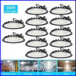 12Pack 500W UFO Led High Bay Light Commercial Industrial Factory Warehouse Light