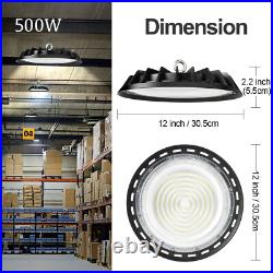 12Pack 500W UFO Led High Bay Light Commercial Industrial Factory Warehouse Light