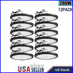 12Pcs 200W UFO Led High Bay Light Commercial Warehouse Industrial Led Shop Light